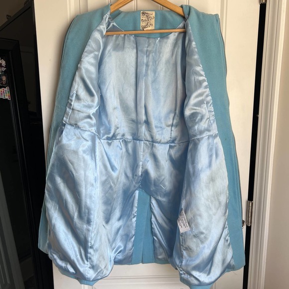 Tulle WMNs blue and white coat szS - Picture 7 of 10